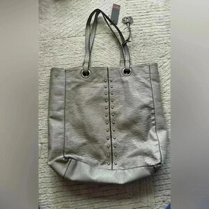 Marc echo red silver tote
